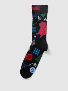 Happy Socks Socken mit Allover-Muster Modell 'Virgo' in Black, Größe 4...