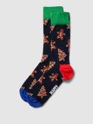 Happy Socks Socken mit Allover-Muster Modell 'Gingerbread Cookie' in D...