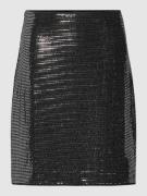 Oui Minirock mit Allover-Paillettenbesatz in Black, Größe 36