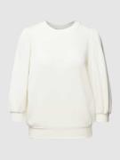 Selected Femme Sweatshirt mit 3/4-Arm Modell 'TENNY' in Weiss, Größe S