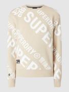 Superdry Sweatshirt mit Logo-Muster in Offwhite, Größe XS