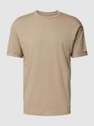 Drykorn T-Shirt mit geripptem Rundhalsausschnitt Modell 'THILO' in Sch...