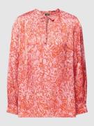 Esprit Collection Bluse mit Allover-Muster in Pink, Größe XXL