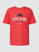Jack & Jones T-Shirt mit Motiv-Print Modell 'JORBOOSTER' in Rot, Größe...