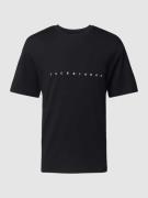 Jack & Jones T-Shirt mit Label-Print Modell 'STAR' in Black, Größe S