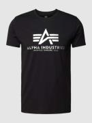 Alpha Industries T-Shirt mit Label-Print in Black, Größe XXL