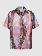 CARLO COLUCCI Freizeithemd mit Allover-Muster in Hellblau, Größe XL