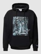 CARLO COLUCCI Hoodie mit Motiv-Print in Black, Größe XL