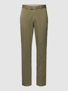 Hiltl Regular Fit Chino im unifarbenen Design Modell 'Tilo' in Oliv, G...