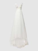 Luxuar Brautkleid mit floraler Spitze in Offwhite, Größe 32
