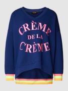 miss goodlife Sweatshirt mit V-Ausschnitt Modell 'Creme de la Creme' i...