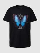Mister Tee T-Shirt mit Motiv-Print Modell 'Become the Change' in Black...