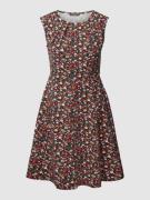 Montego Knielanges Kleid mit floralem Muster in Marine, Größe 34