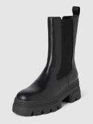 Tamaris Chelsea Boots aus Leder mit Plateausohle in Black, Größe 41