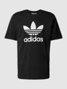 adidas Originals T-Shirt mit Label-Print Modell 'TREFOIL' in Black, Gr...