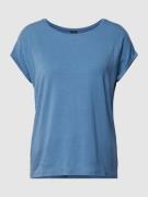 Vero Moda T-Shirt mit Kappärmeln Modell 'AVA PLAIN' in Blau, Größe XS