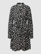 Vila Knielanges Kleid mit Allover-Muster Modell 'paya' in Black, Größe...