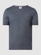 Tommy Jeans Slim Fit T-Shirt mit Logo-Stickerei Modell 'Jaspe' in Mari...
