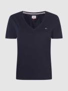 Tommy Jeans Slim Fit T-Shirt aus Bio-Baumwolle in Marine, Größe S