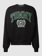 Tommy Jeans Sweatshirt mit Label-Stitching Modell 'BOXY COLLEGE' in Bl...