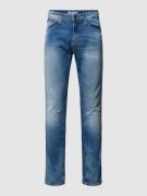 Tommy Jeans Slim Fit Jeans mit Label-Detail Modell 'SCANTON' in Hellbl...