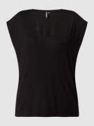 Pieces T-Shirt mit Stretch-Anteil Modell 'Billo' in Black, Größe L