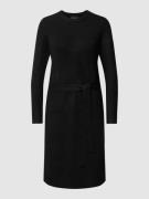 Pieces Knielanges Kleid in Strick-Optik Modell 'Cava' in Black, Größe ...