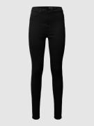 Noisy May Skinny Fit Jeggings mit Label-Patch in Black, Größe 25/32