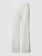 MAC Flared Stoffhose mit Paspeltaschen Modell 'CHIARA' in Offwhite, Gr...