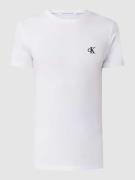 Calvin Klein Jeans T-Shirt aus Baumwolle in Weiss, Größe XXL