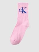 Calvin Klein Jeans Socken in Ripp-Optik in Pink, Größe One Size
