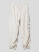 Calvin Klein Jeans Hose mit Label-Patch Modell 'PARACHUTE' in Ecru, Gr...