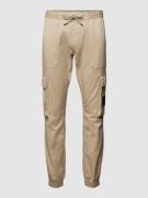 Calvin Klein Jeans Cargohose in unifarbenem Design Modell 'WASHED' in ...