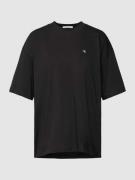 Calvin Klein Jeans Oversized T-Shirt mit Rundhalsausschnitt in Black, ...