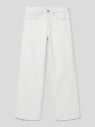 Calvin Klein Jeans Wide Leg Jeans mit Label-Detail Modell 'BLEACHED BL...