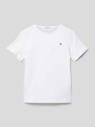 Calvin Klein Jeans T-Shirt mit Label-Stitching Modell 'MONO' in Weiss,...