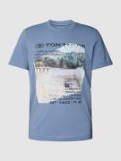 Tom Tailor T-Shirt mit Statement-Print Modell 'photoprint' in Hellblau...