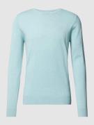 Tom Tailor Strickpullover mit Label-Stitching Modell 'BASIC' in Mint, ...