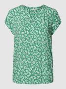 Tom Tailor Blusenshirt mit elastischem Bund in Gruen, Größe 40
