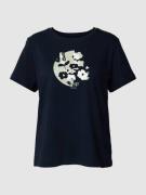 Tom Tailor T-Shirt mit Motiv-Print in Marine, Größe S