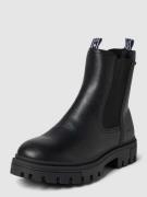Tom Tailor Chelsea Boots in Leder-Optik in Black, Größe 39