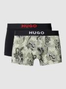 HUGO Trunks mit Allover-Muster im 2er-Pack in Hellgruen, Größe XS