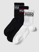 HUGO Socken im 3er-Pack mit Label-Detail Modell 'SPORTY' in Black, Grö...