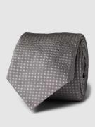 HUGO Krawatte aus Seide mit Allover-Muster in Hellgrau, Größe One Size