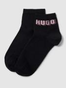 HUGO Socken im 2er-Pack mit Label-Detail in Black, Größe 35/38