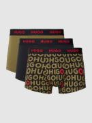HUGO Trunks mit elastischem Label-Bund im 3er-Pack in Oliv, Größe L