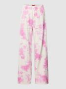 HUGO Hose im Batik-Look Modell 'FABIOLA' in Pink, Größe S
