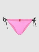HUGO Bikini-Slip mit Schnürung Modell 'PURE' in Pink, Größe L