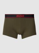 HUGO Trunks mit elastischem Logo-Bund Modell 'EXCITE' in Oliv, Größe M