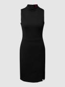 HUGO Knielanges Kleid aus Viskose-Mix Modell 'Kaferide' in Black, Größ...